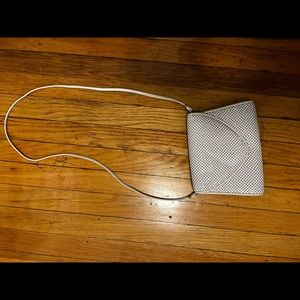Vintage white sequined purse